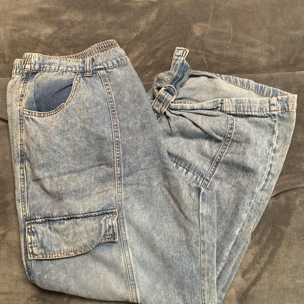 Kensie Light Blue Ankle & Cropped Jeans y2k 90’s acid wash comfort jeans
